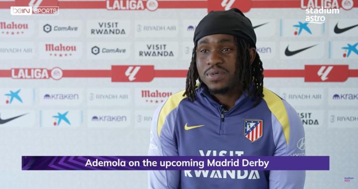  马德里德比即将来临，卢克曼感受城市热情；备战节奏保持稳定，球队专注自身 体育新闻