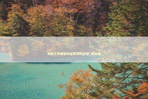 海澜之家被暂停全军采购资格_悬念型 新闻