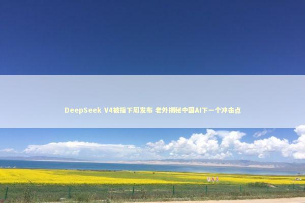 DeepSeek V4被指下周发布 老外揭秘中国AI下一个冲击点 新闻