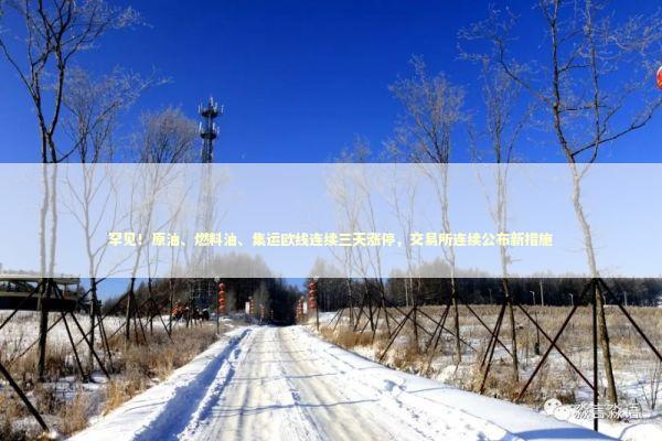 罕见！原油、燃料油、集运欧线连续三天涨停，交易所连续公布新措施 新闻