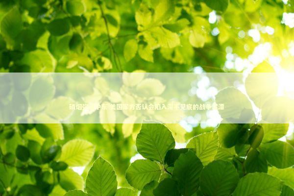 硝烟弥漫中东 美国军方否认会陷入深不见底的战争泥潭 新闻